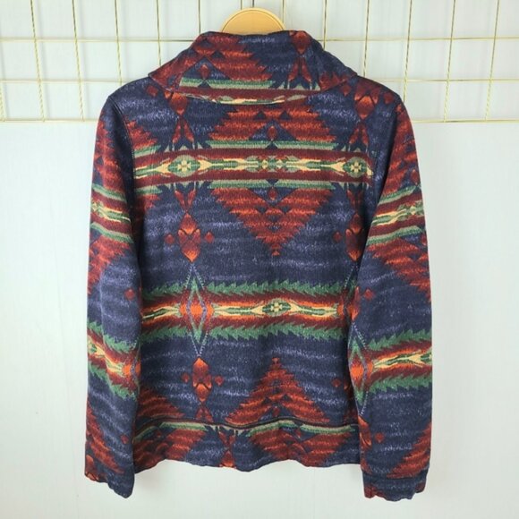 Lauren Jeans Co. Aztec Southwestern Vintage Shawl Collar Jacket - Picture 3 of 10